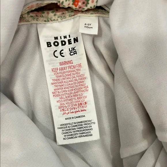 Boden Mini White Floral Swimsuit - Picture 2 of 3